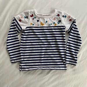 EUC Hanna Andersson striped long sleeve shirt size 120 cm 5-7